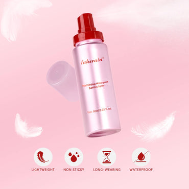 Lakerain Mattifying Waterproof Setting Spray Long-lasting Control Oil Waterproof Matte Finish Pore Tightening Makeup Fixer Spray