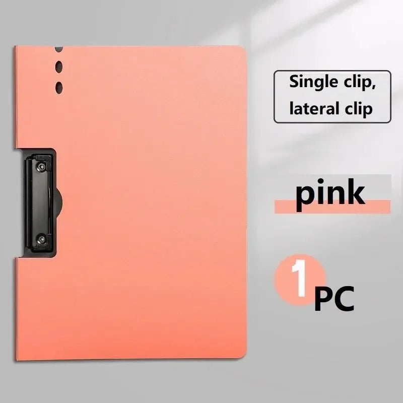1PC A4 File Folder with Cover - Document Organizer Clipboard for Business & School, Office Stationery Supplies, Paper Holder