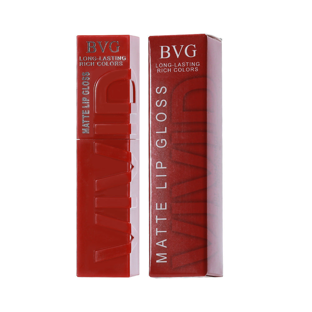 Matte Finish Lip Lacquer Sets Nonstick Cup Non-fading