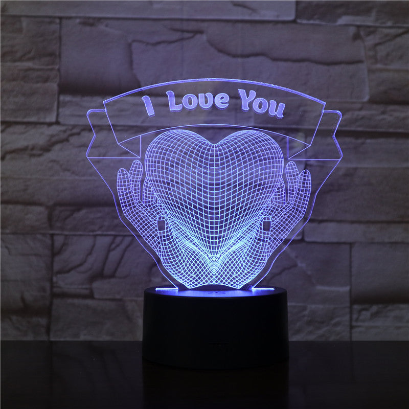 Valentines Day Gift Love 3D Light