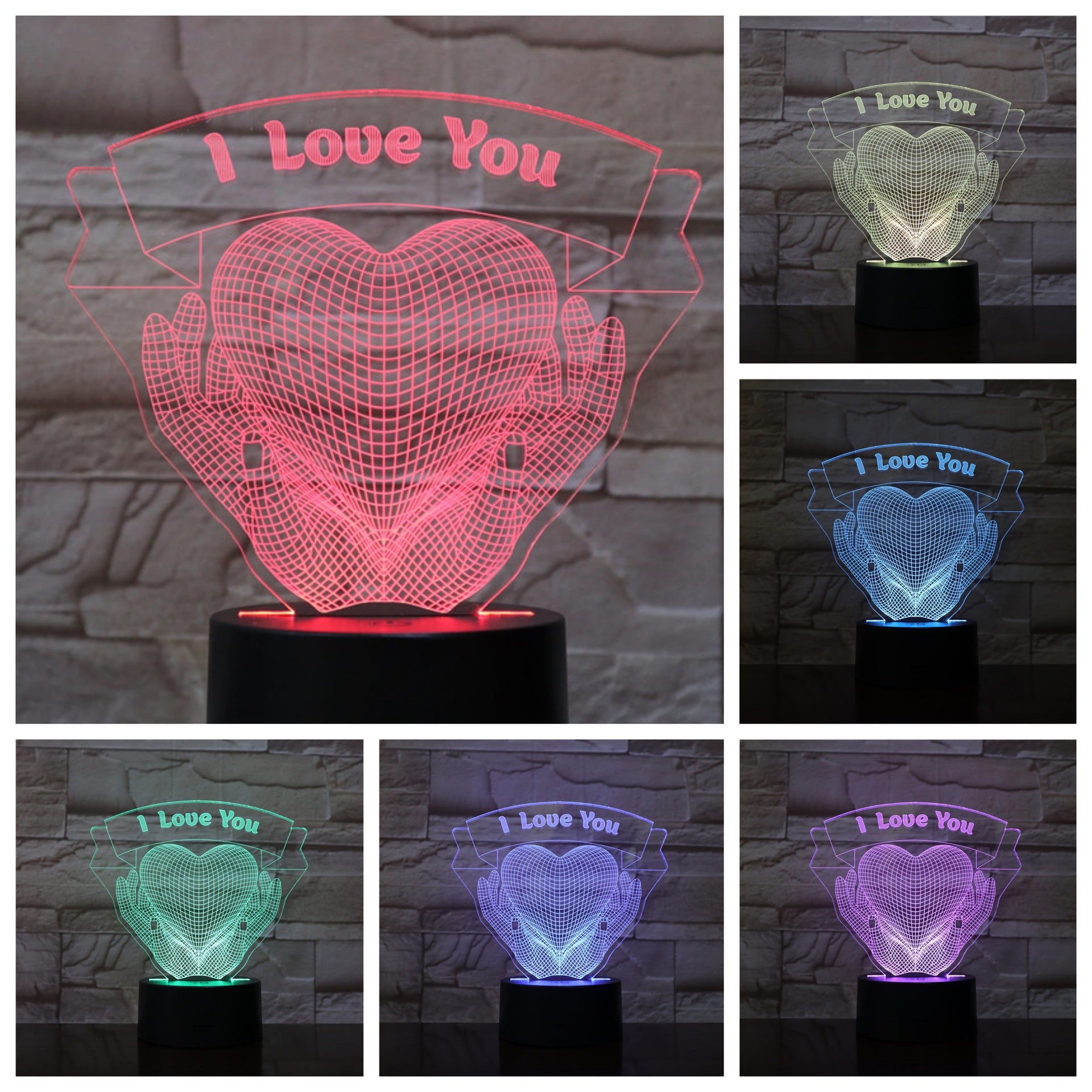 Valentines Day Gift Love 3D Light