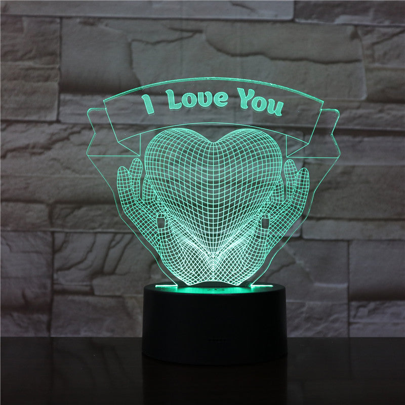 Valentines Day Gift Love 3D Light