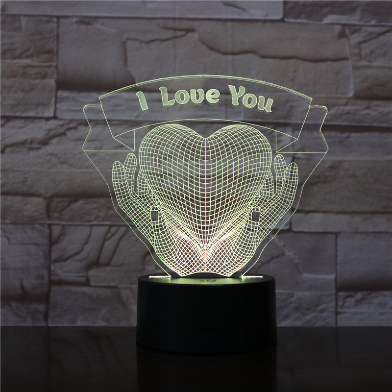Valentines Day Gift Love 3D Light