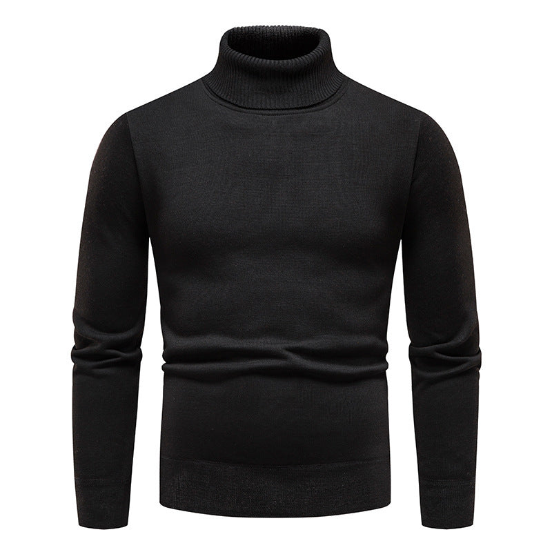 Men's Classic All-matching Fleece-lined Turtleneck Sweater