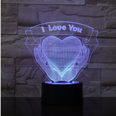 Valentines Day Gift Love 3D Light