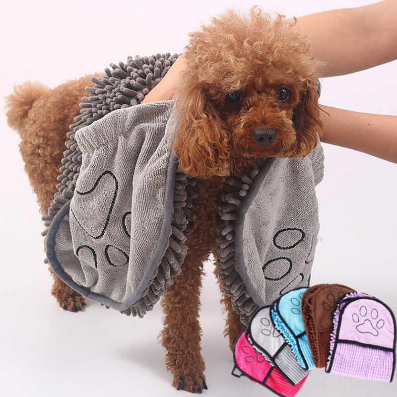 Dogs Cats Towels Super Absorbent Dog Bathrobe Quick-Drying