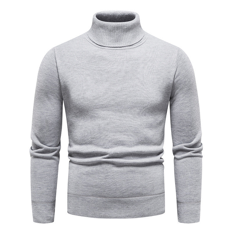 Men's Classic All-matching Fleece-lined Turtleneck Sweater