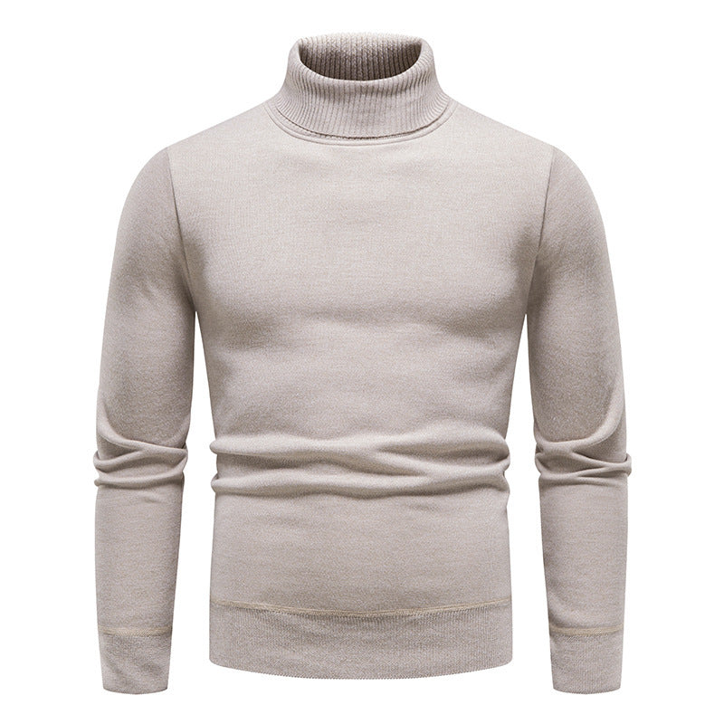 Men's Classic All-matching Fleece-lined Turtleneck Sweater
