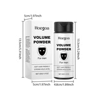 Hoegoa Men Hair Volume Powder Gentle Formula Non-irritating Refreshing Lasting Oil Control Moisturize Hair Volumizing Powder