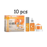 EELHOE Vitamin C Face Skin Care Set Moisturizing Improve Skin Texture Pore Shrink Enhance Skin Elasticity Facial Care Set