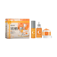 EELHOE Vitamin C Face Skin Care Set Moisturizing Improve Skin Texture Pore Shrink Enhance Skin Elasticity Facial Care Set