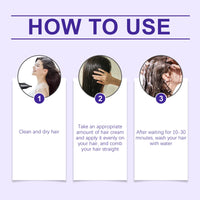 Protein Straightening Cream Keratin Smoothing Frizzy Hair Prevent Hair Splitting End Increase Elasticity Protein Correction Care