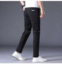 7 Colors Men's Classic Solid Color Summer Thin Casual Pants Business Fashion Stretch Cotton Slim Brand Trousers Male