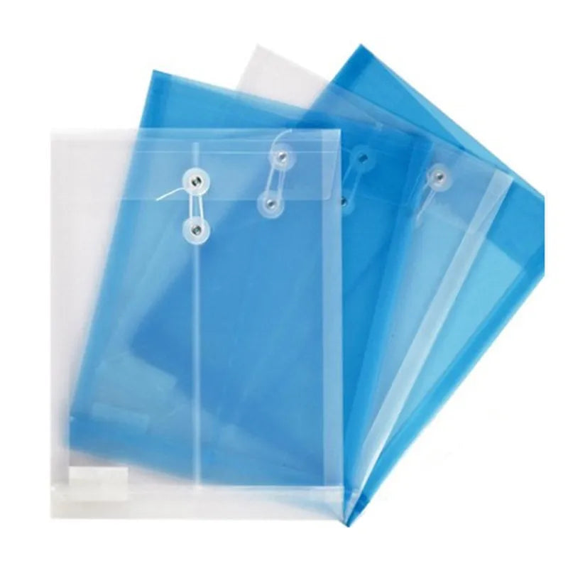 10 pcs/lot A4 Colorful Envelope Paper Receive Bag Transparent Plastic Data Line File Cover Protection school office supplies