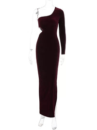 Long Dress Red African Women's Dress Long Maxi Female New