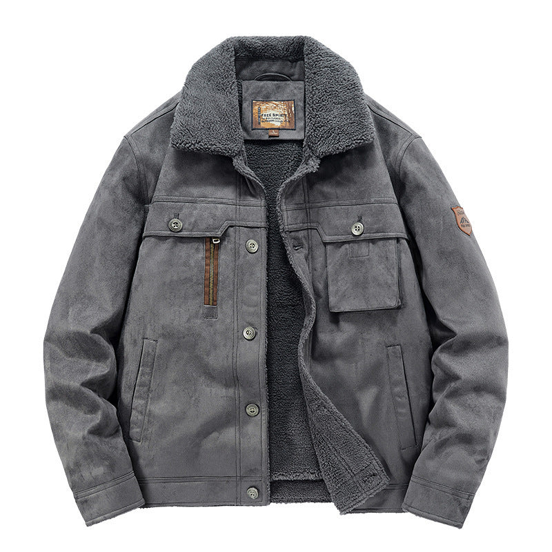 Autumn And Winter New Men's Deerskin Jacket