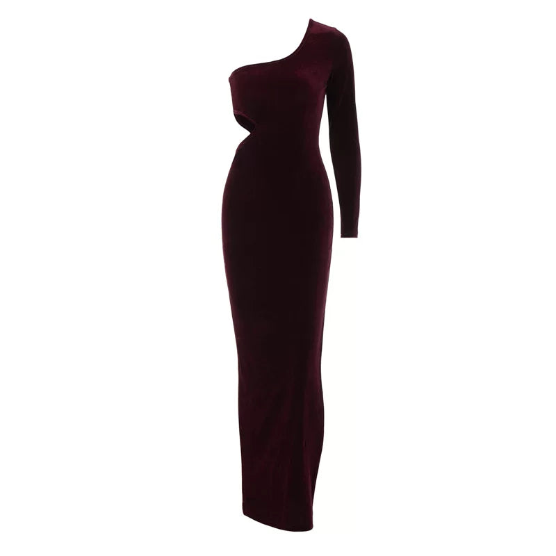 Long Dress Red African Women's Dress Long Maxi Female New