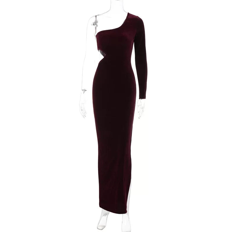 Long Dress Red African Women's Dress Long Maxi Female New