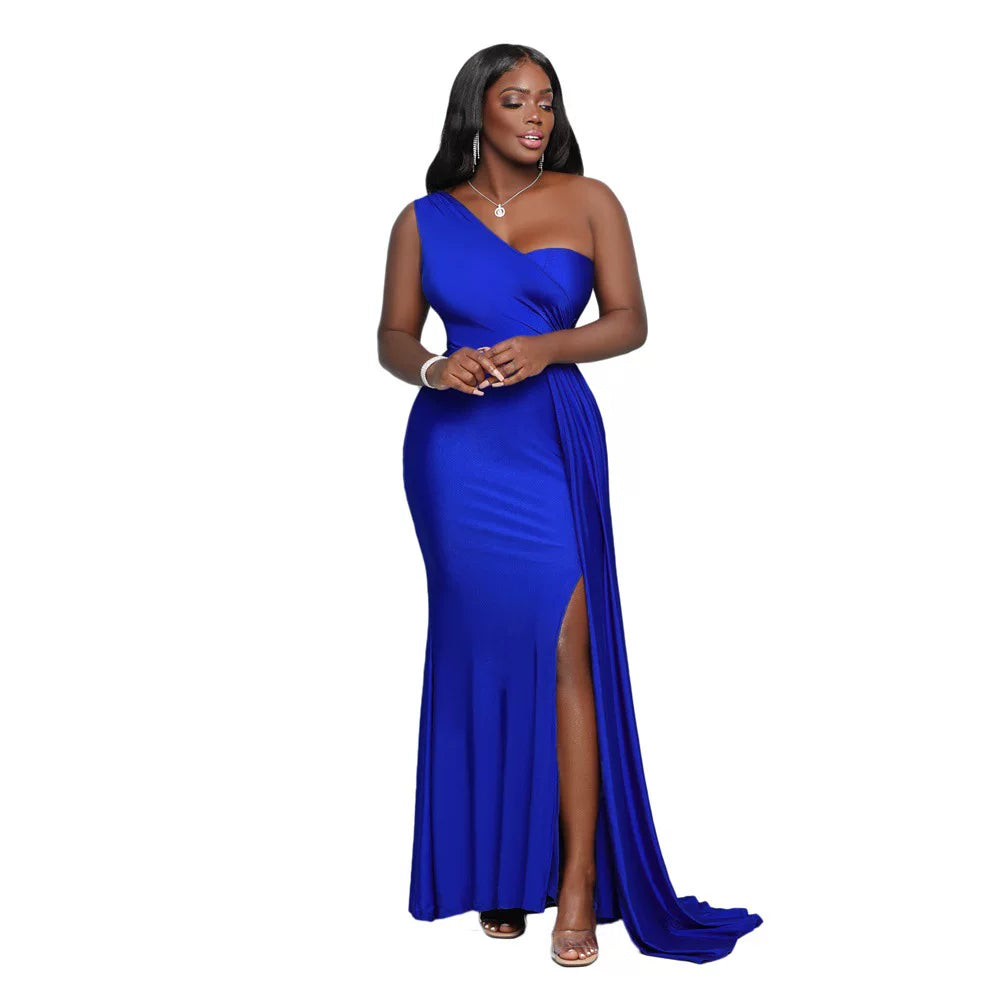 Long Dress Red African Women's Dress Long Maxi Female New