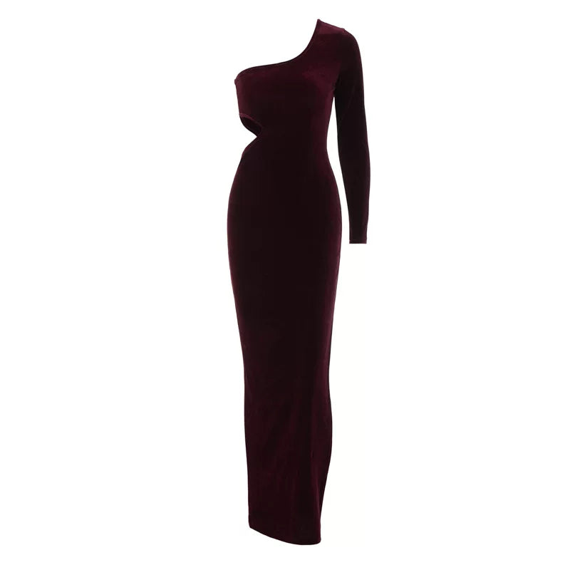 Long Dress Red African Women's Dress Long Maxi Female New