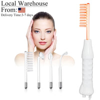 4 in 1 High Frequency Appliance Electrode Tube Wand Electrotherapy Skin Care Facial Spa Tightening Acne Spot Wrinkles Remover