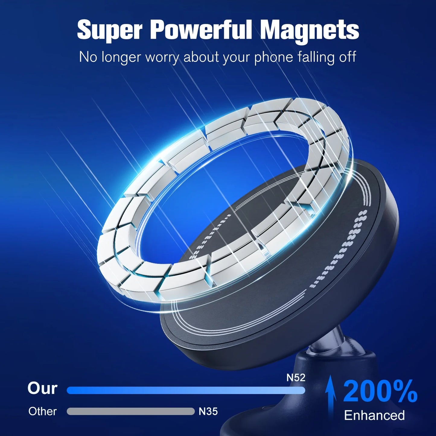 Magnetic Wireless Charger Car Phone Holder Air Vent Clip 15w Fast Charging Adapter Mount For Magsafe iPhone 17 16 15 14 13 12