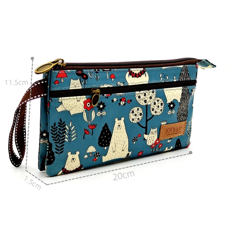 Polyester Waterproof Women's Coin Bag Ladies Organizer Wallet Female Phone Purse Money Pouch Clutch Handbag