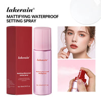 Lakerain Mattifying Waterproof Setting Spray Long-lasting Control Oil Waterproof Matte Finish Pore Tightening Makeup Fixer Spray