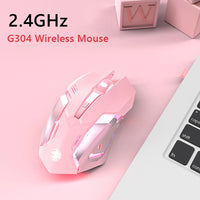 Gaming Mouse Rechargeable 2.4GWireless 600mah Bluetooth Mouse Mute Ergonomic Mouse for Computer Laptop LED Backlit Mice