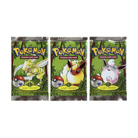 Pokémon Cards 1st Edition Jungle Booster Foil 36 Packs PKM Proxy Card Trading Game Card Board Game Whole Set Collection Card Toy