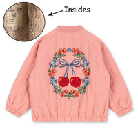 2025 Autumn KS Baby Boys Cartoon Cotton Fleece Outwear Kids Winter Clothes Toddler Girls Lambswool Jacket Child Embroidery Coat