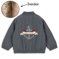 2025 Autumn KS Baby Boys Cartoon Cotton Fleece Outwear Kids Winter Clothes Toddler Girls Lambswool Jacket Child Embroidery Coat
