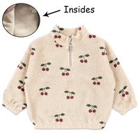 2025 Autumn KS Baby Boys Cartoon Cotton Fleece Outwear Kids Winter Clothes Toddler Girls Lambswool Jacket Child Embroidery Coat