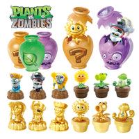 12pcs Plants VS Zombies 2 Crock Pot Surprise Box Set Toys Peashooter SunFlower Pirate Captain Zombie Game Figure Model Toys boys