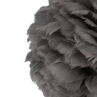 Gray Feather Table Lamp Bedroom Bedside Feather Lamp  Tripod Lamp with Swan Lampshade indoor Living Room Decoration