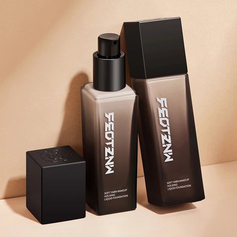 FEOTZNW third-generation Soft Gauze Long-lasting Foundation, moisturizing and nourishing the skin, setting makeup, waterproof