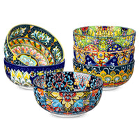 vancasso 6/12 Piece Cereal Bowls Set 28 Oz Ceramic Soup Bowls Bohemian style for Salad/Pasta/Rice/Oatmeal/Fruit/Cereal for  6
