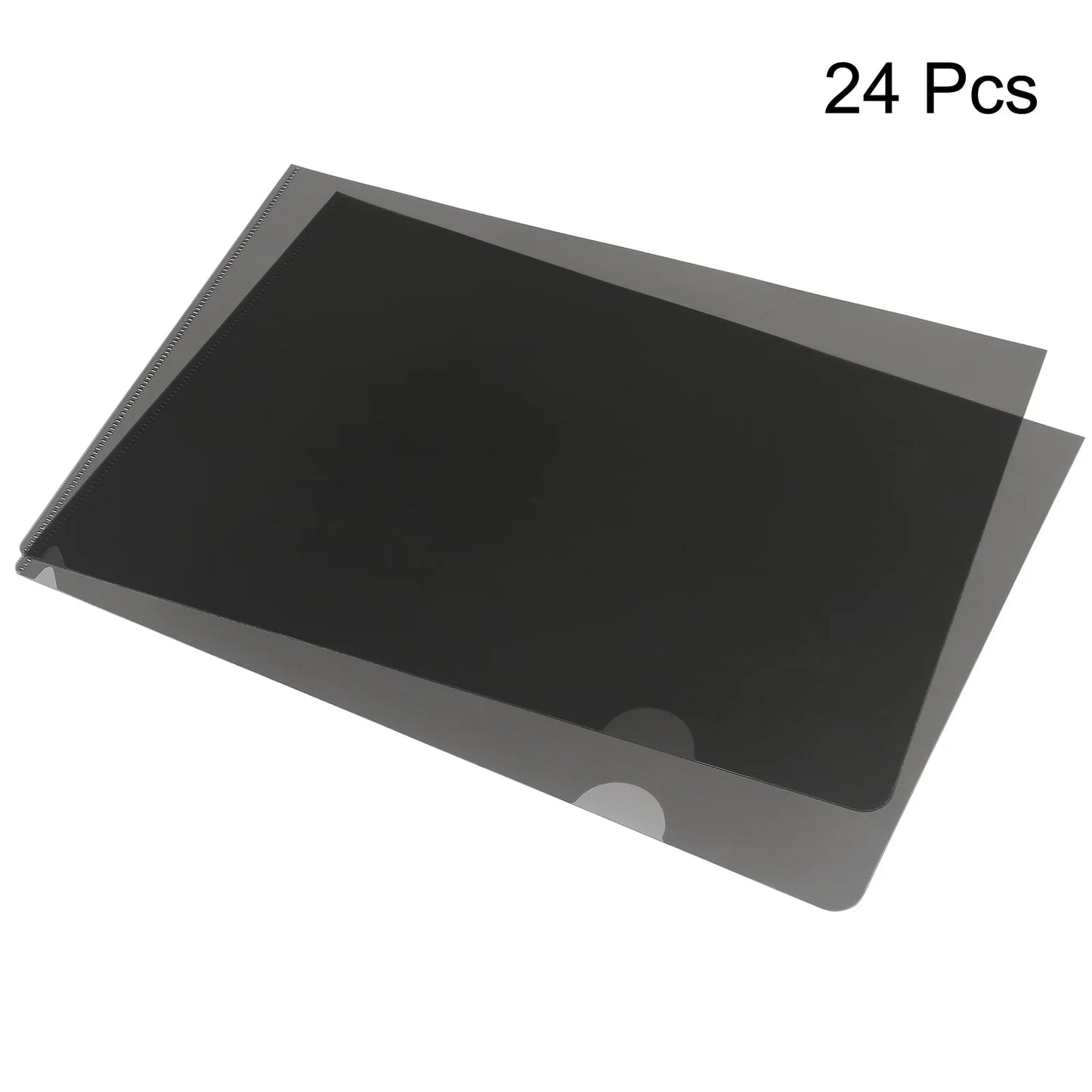 12/24Pcs A4 L Type Folders Plastic File Project Pockets Clear Paper Document Jacket Sleeve for School Office Supplies