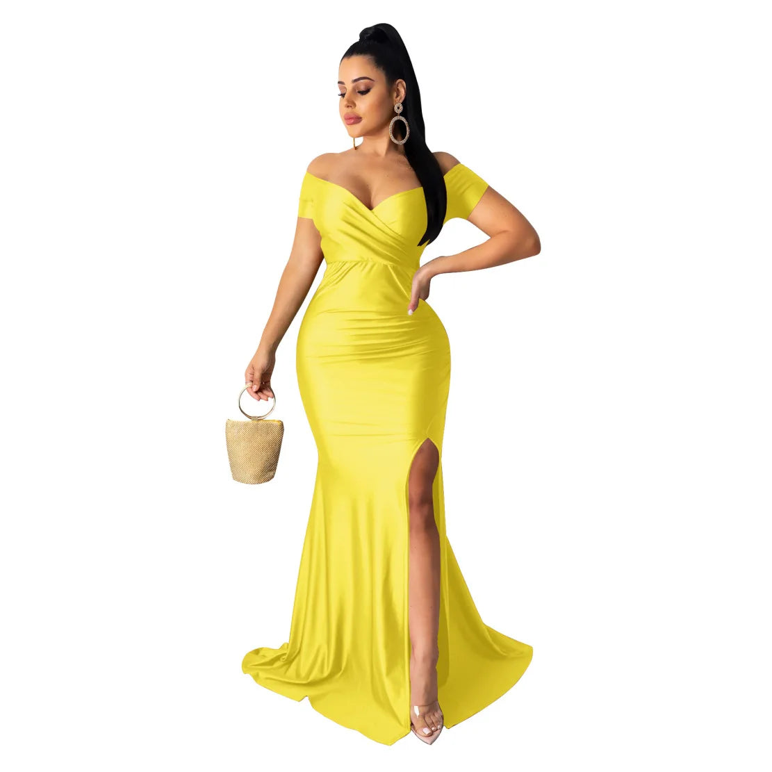Designer Party Dresses Women Off Shoulder Evening Dress