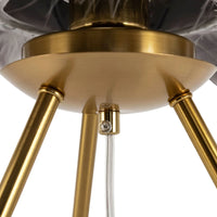 Gray Feather Table Lamp Bedroom Bedside Feather Lamp  Tripod Lamp with Swan Lampshade indoor Living Room Decoration