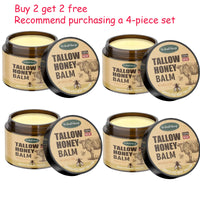 WoodSleep 60g Beef Tallow Honey Face Moisturizer - Intense Hydration for Dry Skin, Anti-Chapping Winter Skincare for Women & Men