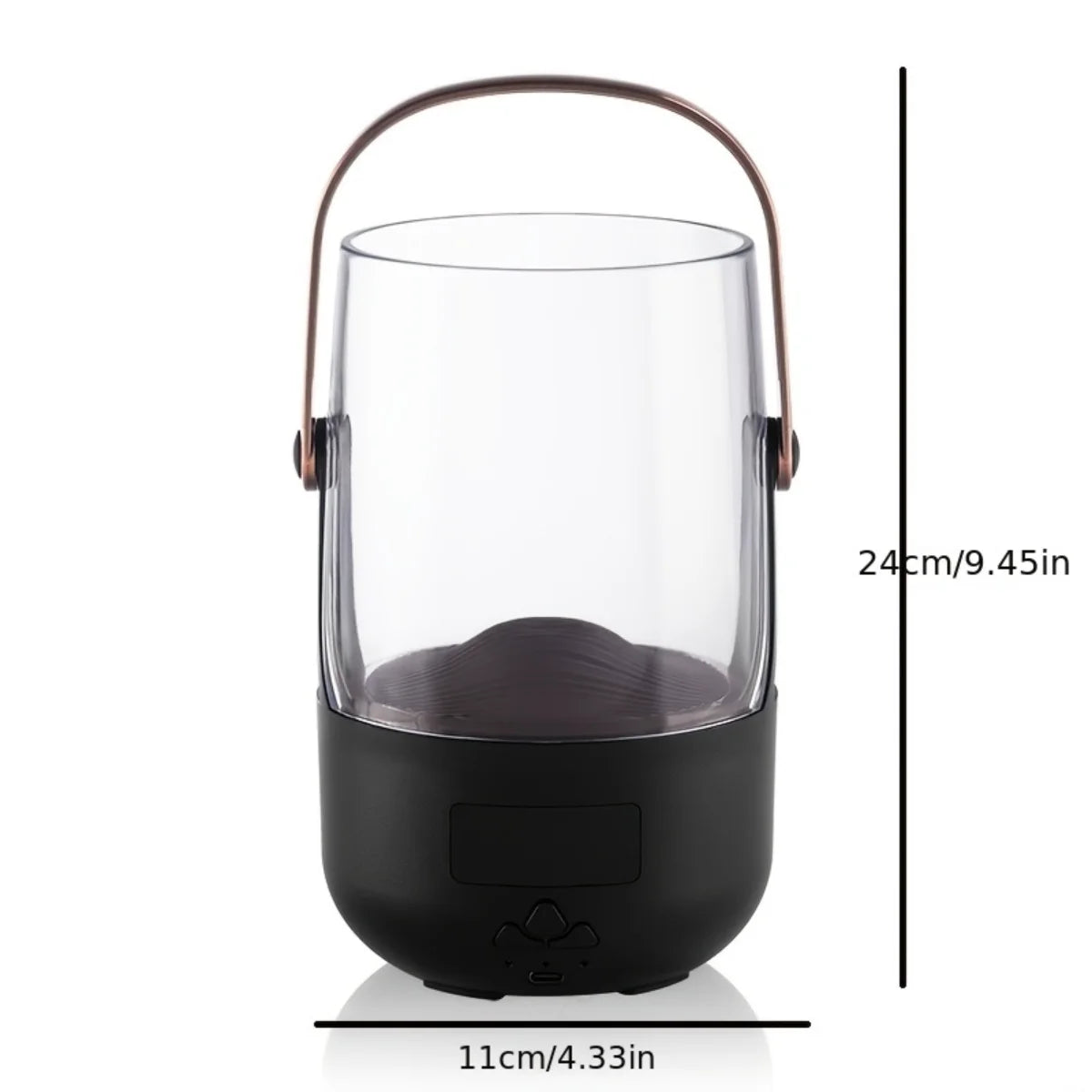 Flickering Flame Diffuser  Vintage 200ML Humidifier with Timer & Auto Shut-Off for Relaxation