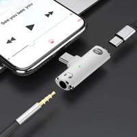 USB Type C to USB C 3.5mm Jack AUX Audio Headphone Adapter PD 100W Fast Charging Splitter With Aux Audio Jack For iPhone Huawei