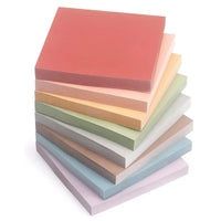A Set of 8 Retro Moranti Square Color Sticky Notes, Each with 82 Pages, for Student Office Supplies