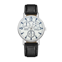 Men's Watches Business Wristwatch Luxury Leather Strap