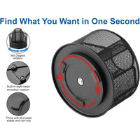 Pencil Holder Rotating Desk Organizer Metal Pen Organizer Mesh Pen Holder Office Desk Accessories Cute Office School Home Art S