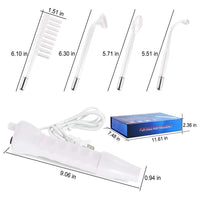 4 in 1 High Frequency Appliance Electrode Tube Wand Electrotherapy Skin Care Facial Spa Tightening Acne Spot Wrinkles Remover