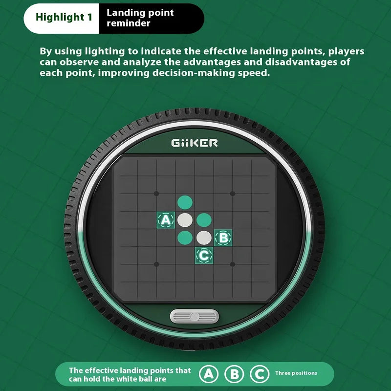 Smart Reversi Chessboard Game AI-Powered Othello Board with Interactive Teaching Mode STEM Slide Strategic Toy for Kids Ages 8+