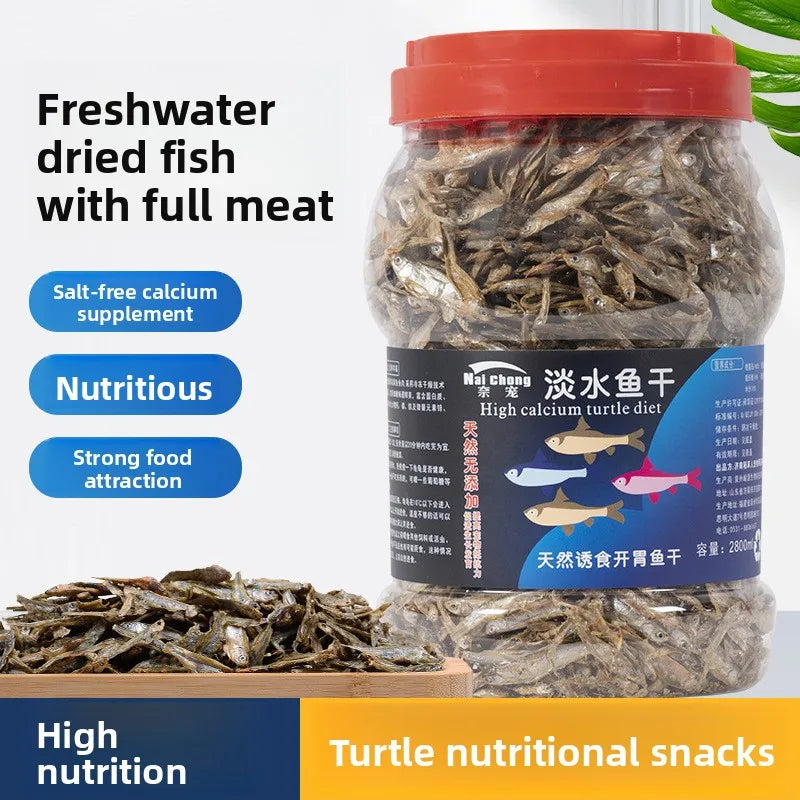 Nai chong Freeze-Dried Freshwater Fish Snacks - All-Natural Treats for Turtles, Cats, Dogs & Small Pets - Nutritional Supplement