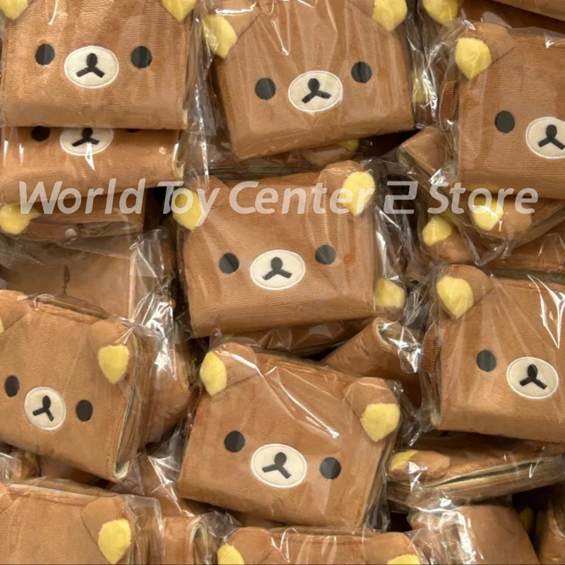 Kawaii Rilakkuma Korilakkuma Wallet Purse Cartoon Bear Face Cute Short Wallets For Women Girls White Purses Money Clips Gifts